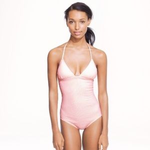 J. Crew Seersucker Swimsuit