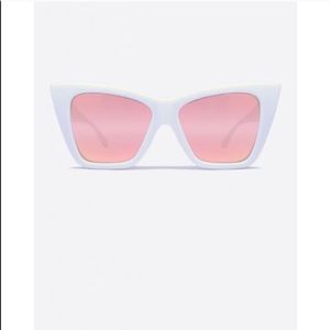 Vesper white sunglasses by Quay