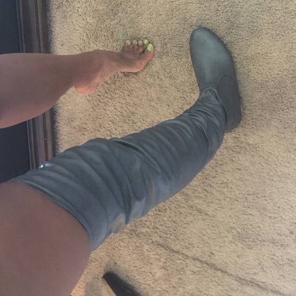 Faux leather Thigh high boots