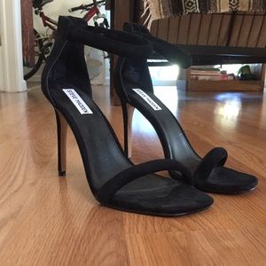 Steve Madden Fancci Black Suede Heels