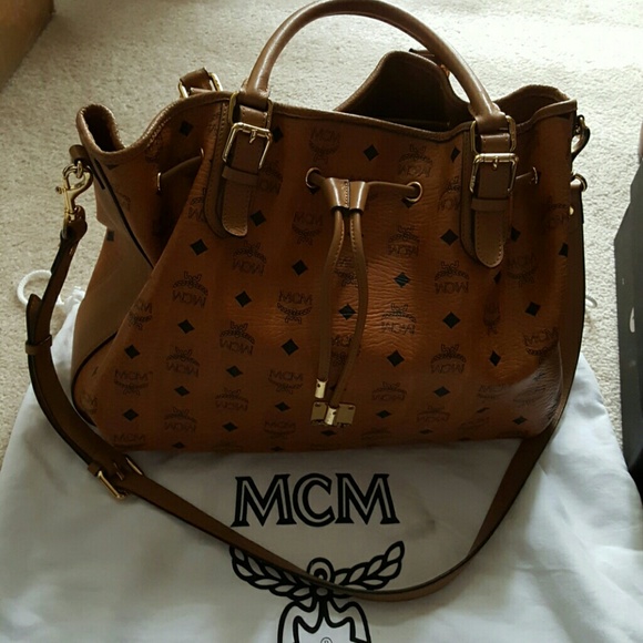 MCM Handbags - MCM monogram 2 way tote