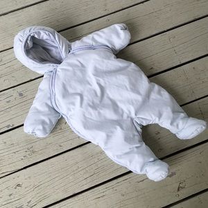 Janie and Jack 3-6M Pale Blue Snowsuit