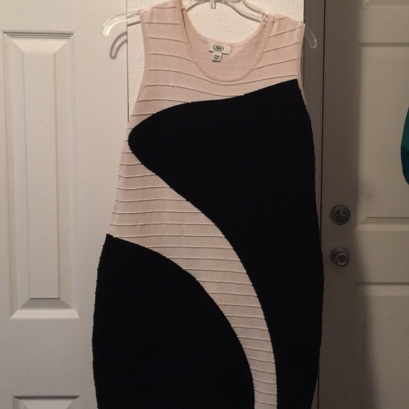 Cream and black classy dress!! - Picture 1 of 4