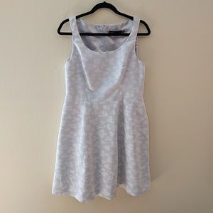 Karen Millen white jacquard cloud dress