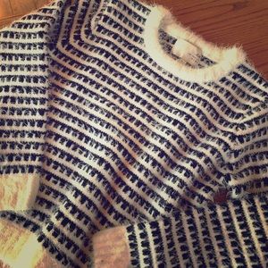 Cropped, Fuzzy, Soft Sweater by JOA