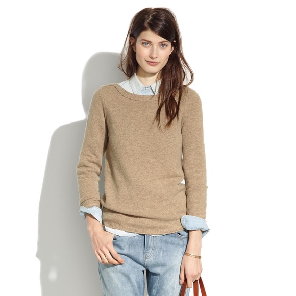 *MADEWELL GAMINE SWEATER IN TAN- SIZE XS