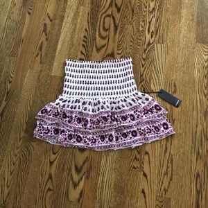 Forever 21 cream and wine color mini