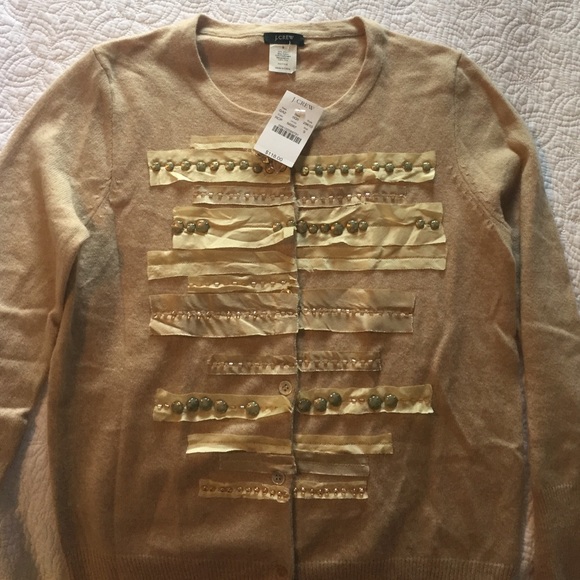 J Crew embellished cardigan