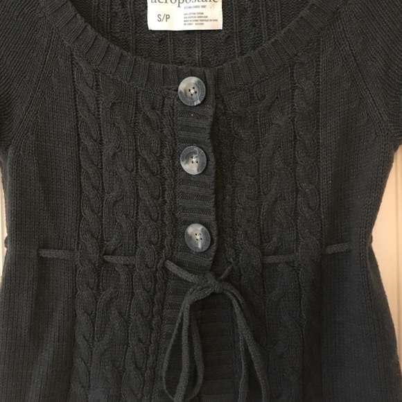 Button up shirt sleeve sweater - Picture 3 of 4