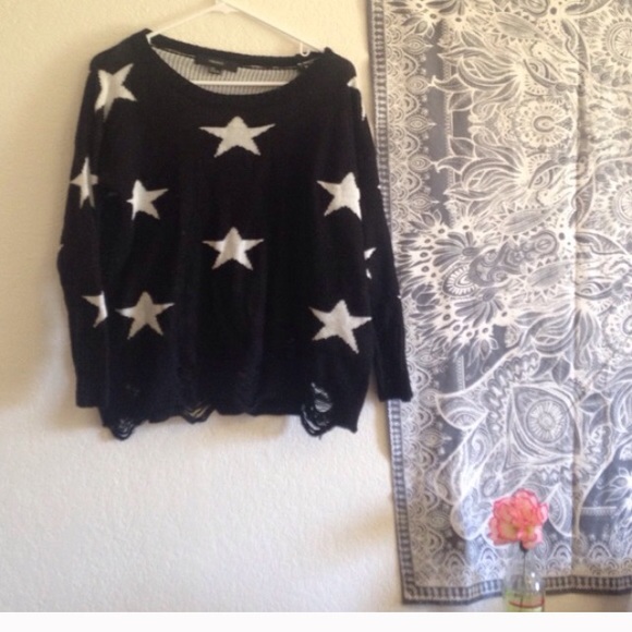 Star print sweater