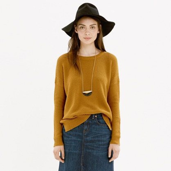 *MADEWELL TEXTUREWORK SWEATER IN VINTAGE GOLD