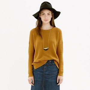 *MADEWELL TEXTUREWORK SWEATER IN VINTAGE GOLD