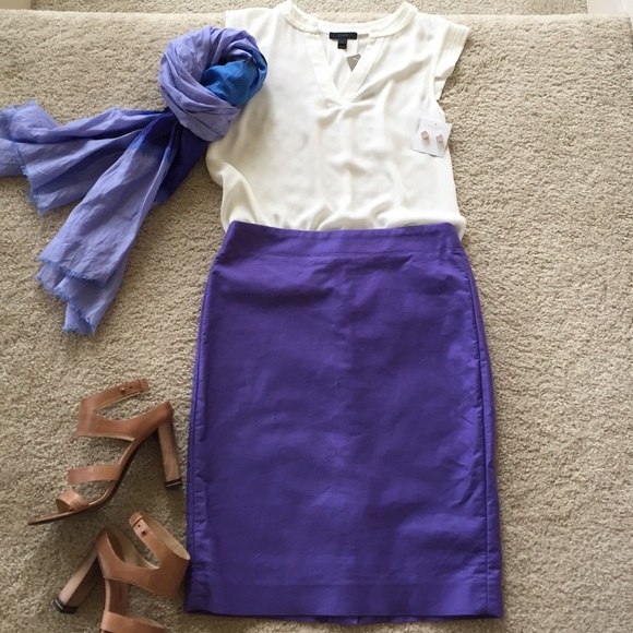 J. Crew Dresses & Skirts - J. Crew No. 2 Pencil Skirt in Cotton Twill