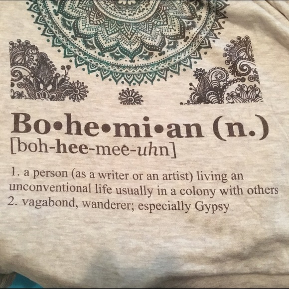 Long sleeve Bohemian tshirt - Picture 2 of 2