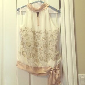 Sleeve-less shimmer top