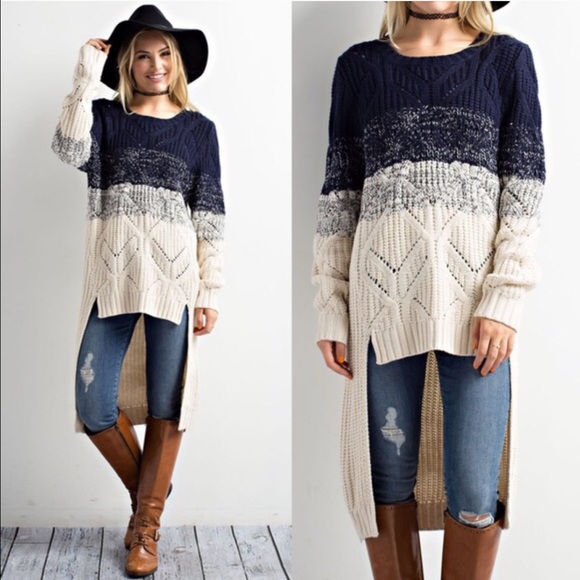 🆕ARIANNA fade into hi Lo sweater - BURGUNDY - Picture 3 of 3