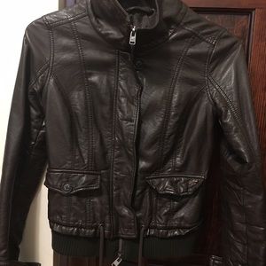 Faux leather jacket