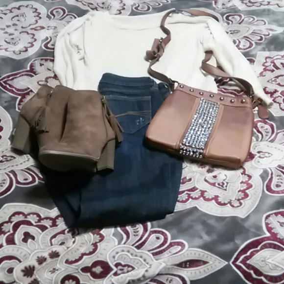 Brown cross body bag