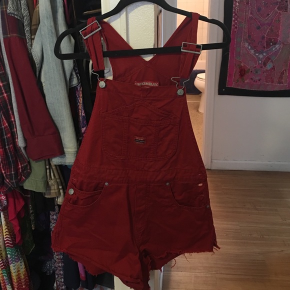 Red overalls