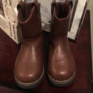Toddler boys size 9 brown cowboy boots