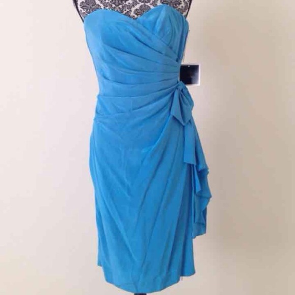 New turquoise silk studio dress