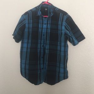 Men's short sleeve button down