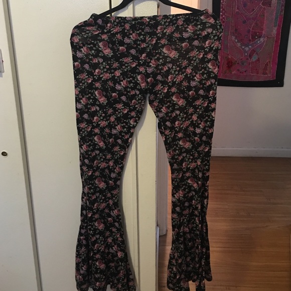 Floral bell bottoms