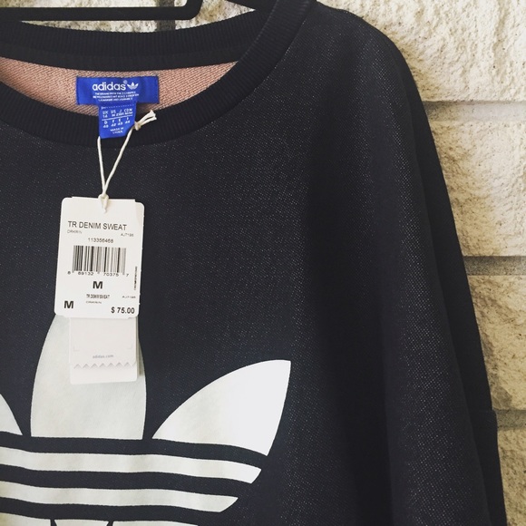 adidas denim sweatshirt