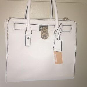 Michael Kors, white shoulder bag