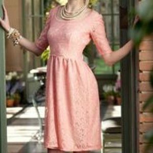 Shabby Apple Peony Dress, Pink