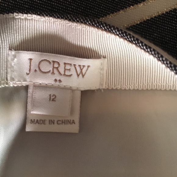 J. Crew Shiny Striped Mini Skirt - Picture 3 of 3