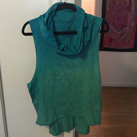 Free people turtle neck muscle tee