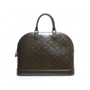 Louis Vuitton Vernis Vert Bronze Alma GM Bag