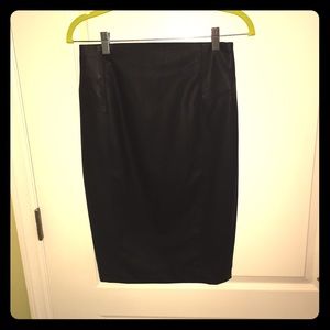 Express high waisted pencil skirt faux leather