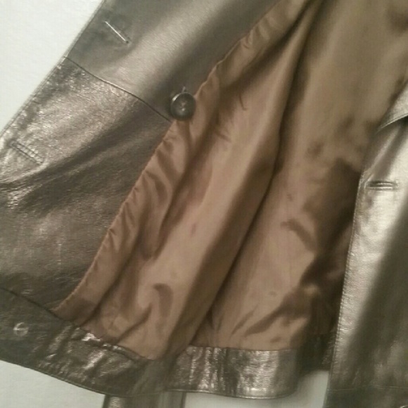 Pewter Leather Jacket - Picture 4 of 4