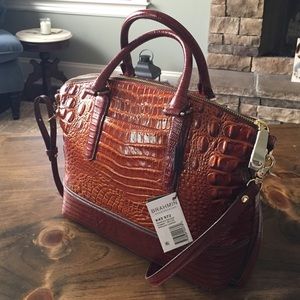 Brahmin Duxbury Medium Satchel-Copper 11x10x5
