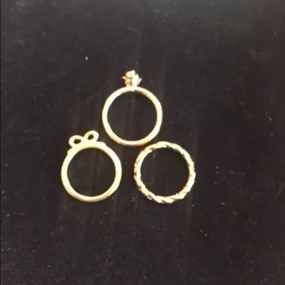 Jewel Mint Ring Trio "Forget me Knot" - Picture 2 of 4