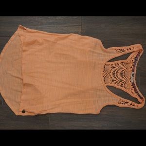 Organs back lace top