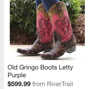 Old Gringo Letty Purple (Pink) Cowboy Boots