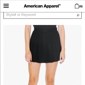American Apparel pleated skirt