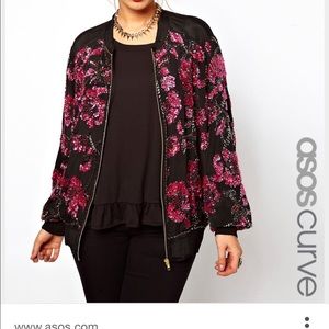 Asos curve bomber jacket