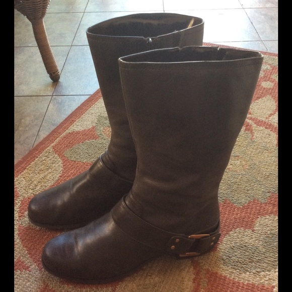 Arturo Chiang Womens Brown Leather Boots 9M - Picture 1 of 4