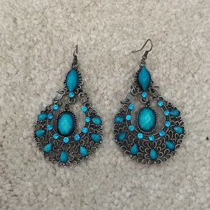 Blue earrings