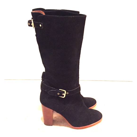 Coach Shoes - Coach Women Suede Black Mid Calf Boot