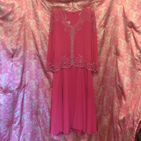 Pink beautiful beaded gown