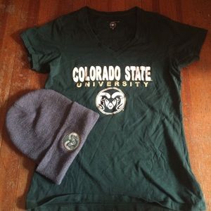 CSU T-shirt/beanie bundle