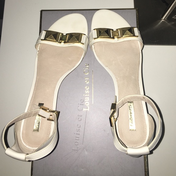 Louise Et Cie pale white sandal