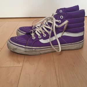 Purple Vans skate highs
