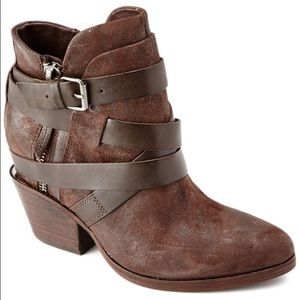 ASH Manhattan Sued Bootie - Brown