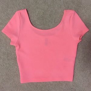 Pink H&M crop top